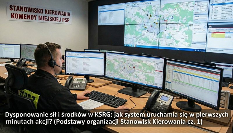 Dysponowanie sił i środków w KSRG: jak system uruchamia się w pierwszych minutach akcji? (Podstawy organizacji Stanowisk Kierowania cz. 1)
