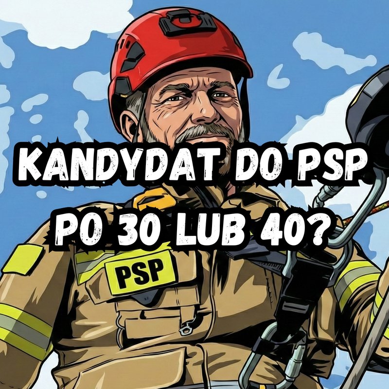 Nabór PSP w wieku 30 lub 40 lat. Czy istnieje limit wieku do służby w PSP? Czy wiek kandydata ma znaczenie?