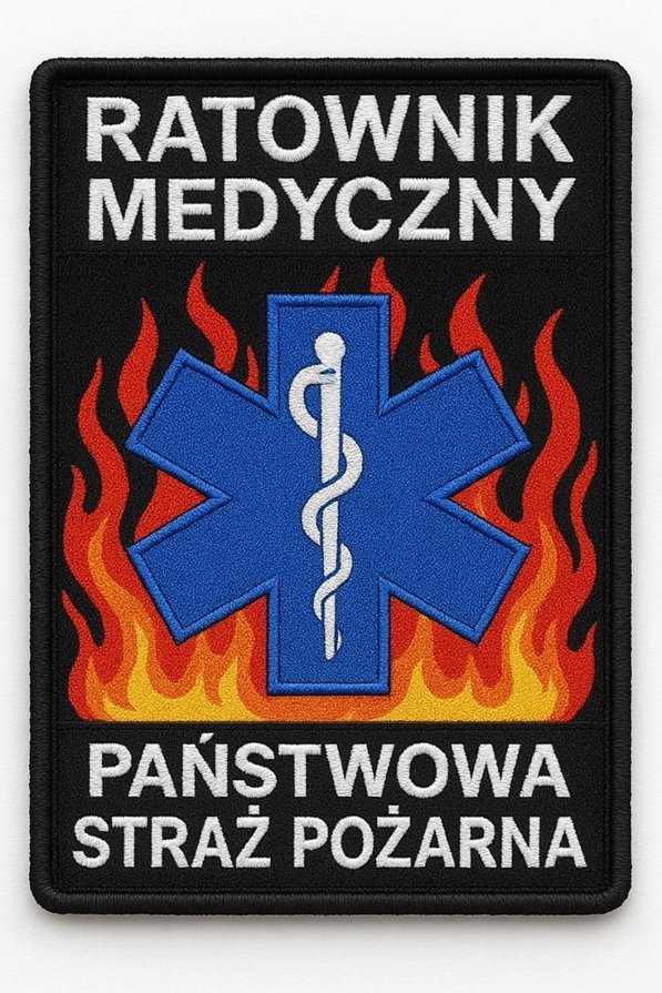 Emblemat dla ratownika medycznego-strażaka